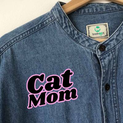 پچ حرارتی (برچسب لباس) Cat mom
