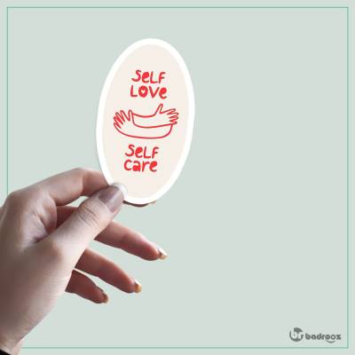 استیکر و برچسب Self love -1