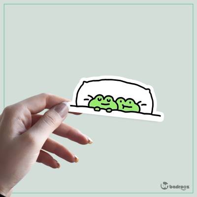 استیکر و برچسب قورباغه کیوت