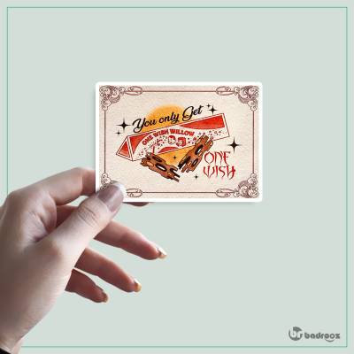 استیکر و برچسب one wish willow