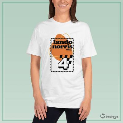 تی شرت زنانه F1 Club | McLaren | Lando Norris Retro Stamp
