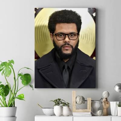 تابلو کنواس (بوم) طرح د ویکند ( The Weeknd) - کد : 001