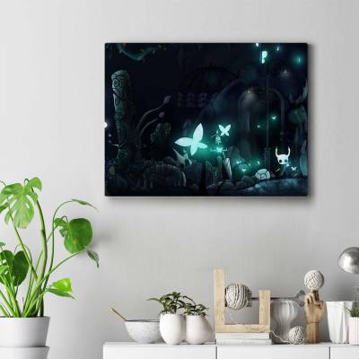 تابلو کنواس (بوم) hollow knight artt