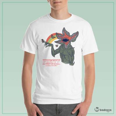 تی شرت مردانه stranger things demogorgon