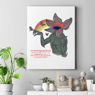تابلو کنواس (بوم) stranger things demogorgon