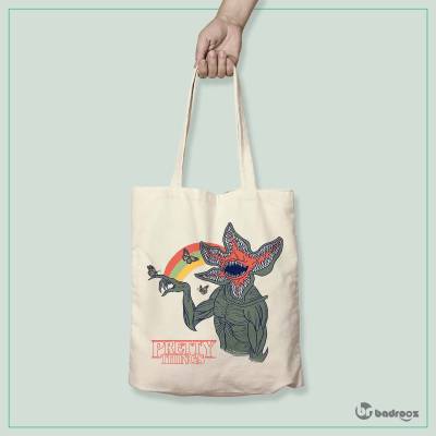 کیف خرید کتان (توت بگ) stranger things demogorgon