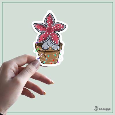 استیکر و برچسب stranger thingss demogorgon