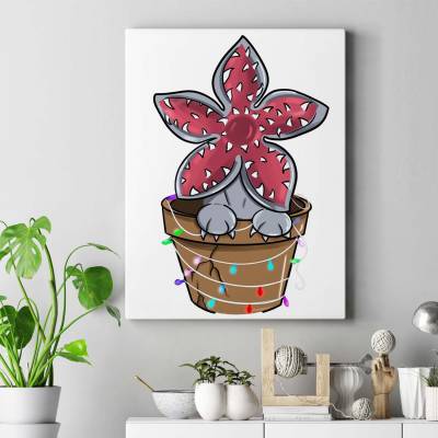 تابلو کنواس (بوم) stranger thingss demogorgon