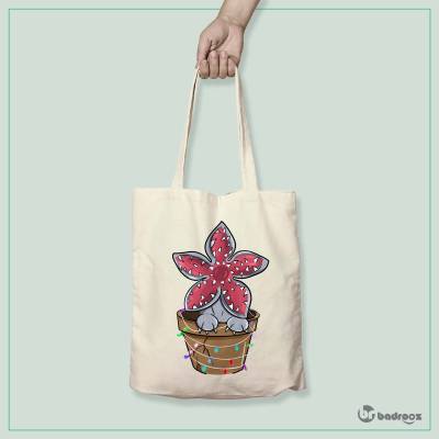 کیف خرید کتان (توت بگ) stranger thingss demogorgon