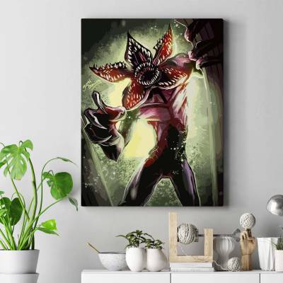 تابلو کنواس (بوم) stranger things demogorgonn