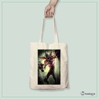 کیف خرید کتان (توت بگ) stranger things demogorgonn