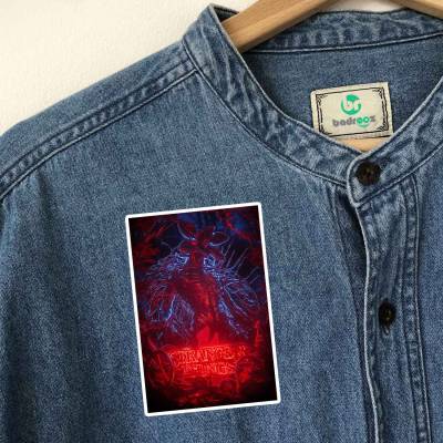 پچ حرارتی (برچسب لباس) stranger things dmogorgon art