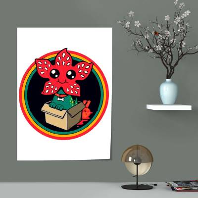 پوستر  stranger things demogorgon cute