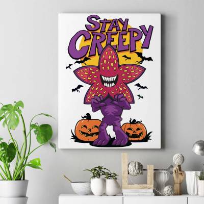 تابلو کنواس (بوم) stranger things demogorgon stay creepy