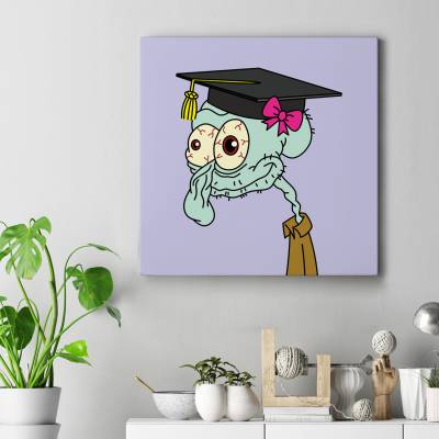 تابلو کنواس مربع (بوم) SpongeBob اختاپوس 3