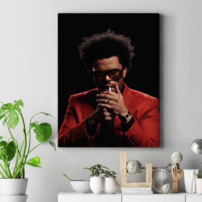 تابلو کنواس (بوم) طرح د ویکند ( The Weeknd) - کد : 007
