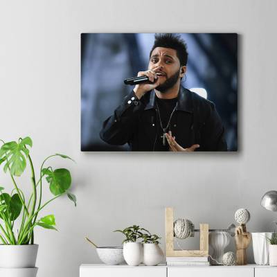 تابلو کنواس (بوم)  طرح د ویکند ( The Weeknd) - کد : 010