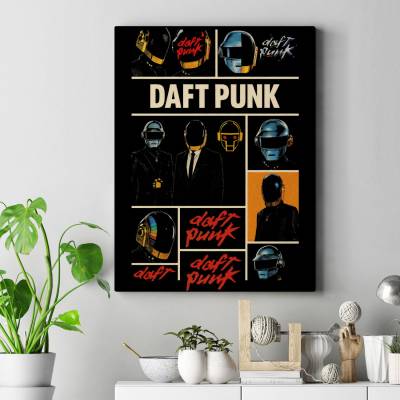 تابلو کنواس (بوم) دفت پانک 1 - Daft Punk