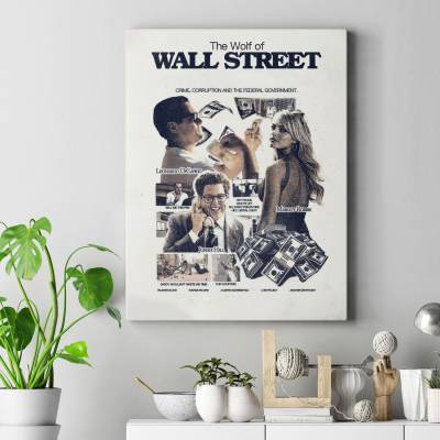تابلو کنواس (بوم) گرگ وال استریت 2 - The Wolf of Wall Street