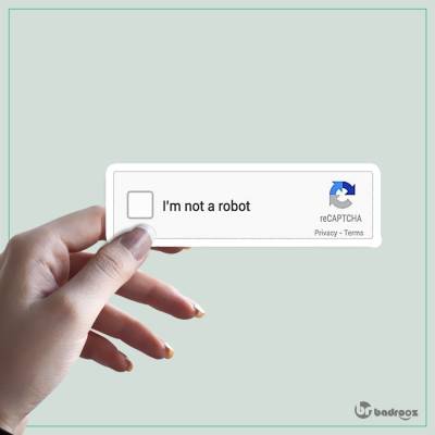 استیکر و برچسب طرح من رباط نیستم 