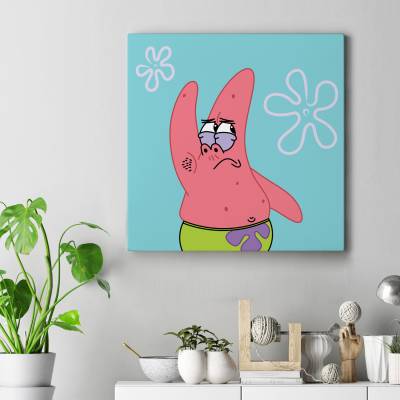 تابلو کنواس مربع (بوم) SpongeBob پاتریک 3