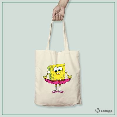 کیف خرید کتان (توت بگ) SpongeBob باب اسفنجی 1