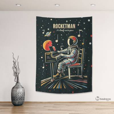 بک دراپ Rocket man