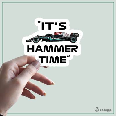 استیکر و برچسب F1 CLUB | Lewis Hamilton 44 Hammer Time Mercedes W12W11