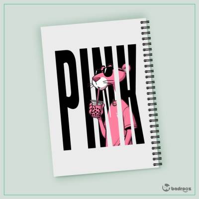 دفتر یادداشت  پلنگ صورتی pink panther 