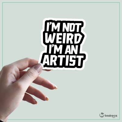 استیکر و برچسب Im not weird