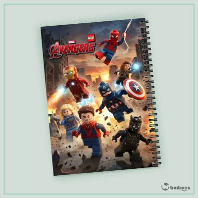 دفتر یادداشت لگو اونجرز - avengers lego