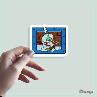 استیکر و برچسب SpongeBob اختاپوس 9