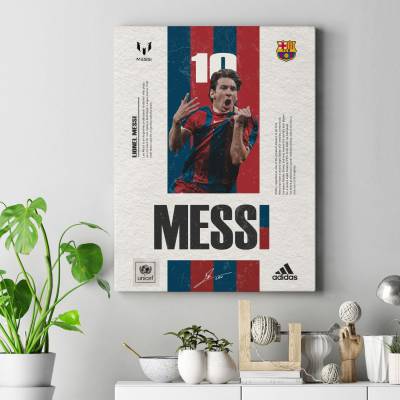 تابلو کنواس (بوم) لیونل مسی (Lionel Messi )