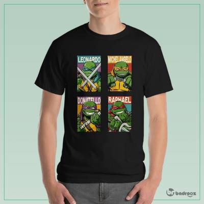 تی شرت مردانه لاک پشن های نینجا - Teenage Mutant Ninja Turtles