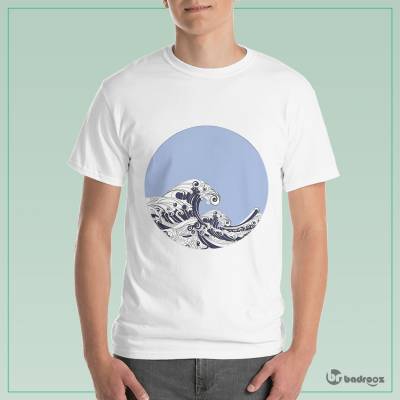 تی شرت مردانه hokusai wave