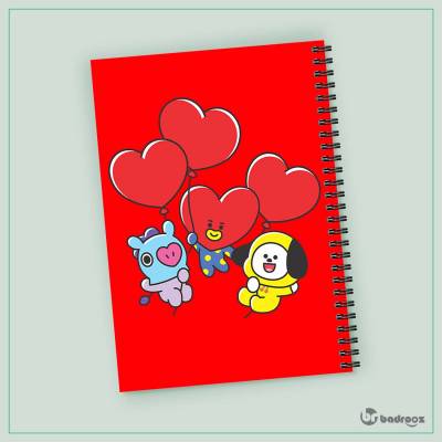 دفتر یادداشت BT21 love 3