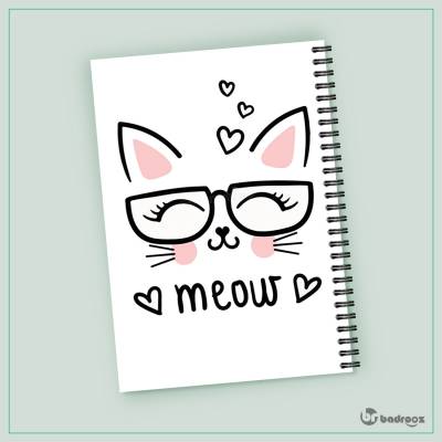 دفتر یادداشت گربه عینکی