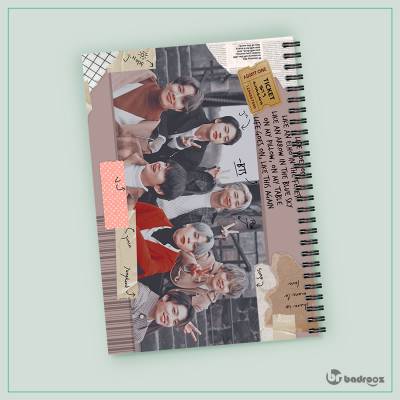 دفتر یادداشت bts scrapbook