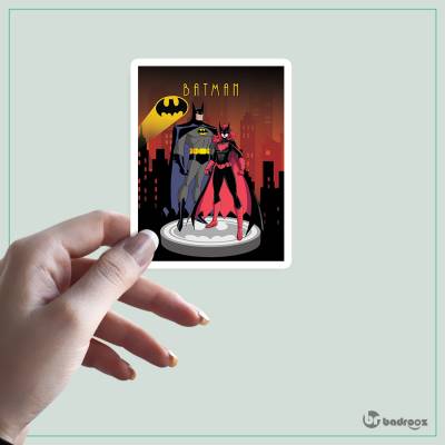 استیکر batman and catwoman