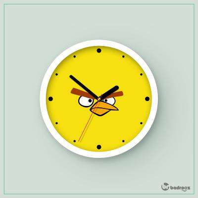 ساعت دیواری  yellow angry bird
