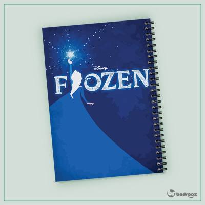 دفتر یادداشت frozen illustration