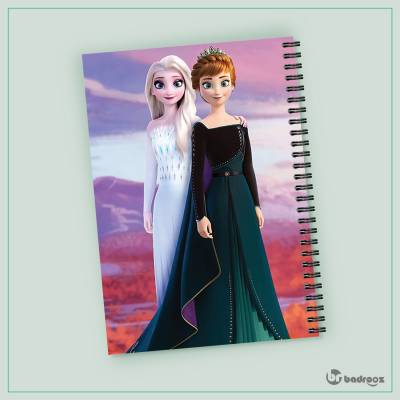 دفتر یادداشت frozen-Anna and Elsa