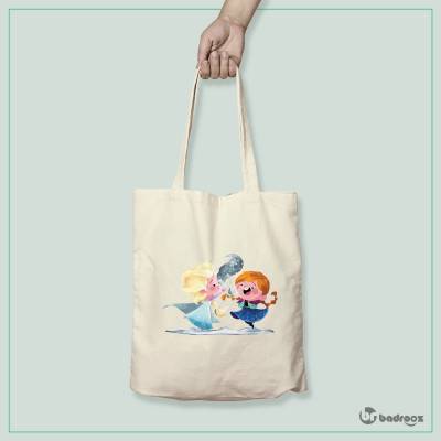 کیف خرید کتان frozen-vector