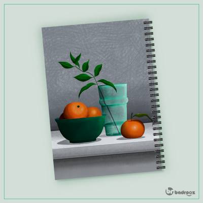 دفتر یادداشت ظرف نارنگی