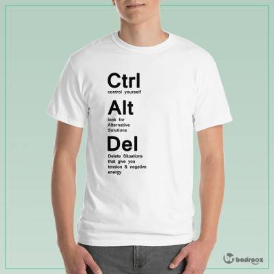 تی شرت مردانه ctrl-alt-del