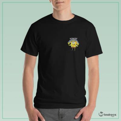 تی شرت مردانه Sponge Bob-NOBODY CARES