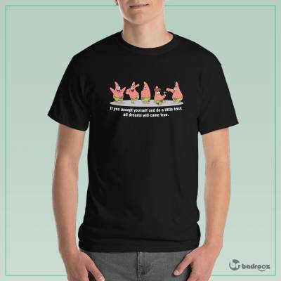 تی شرت مردانه باب اسفنجی -استایل های پاتریک