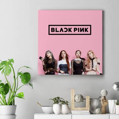 قاب کنواس مربع Black Pink