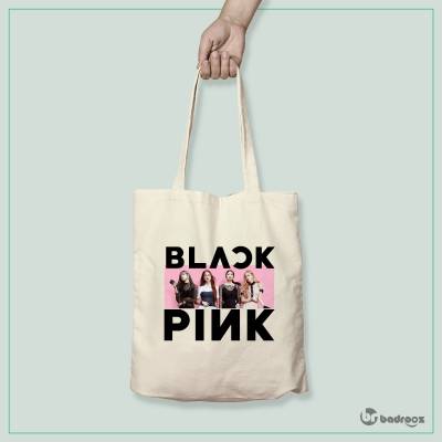 کیف خرید کتان Black Pink
