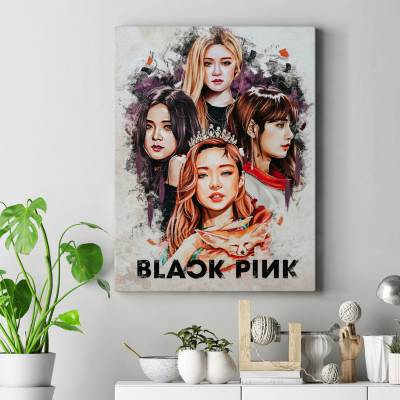 قاب کنواس Black Pink